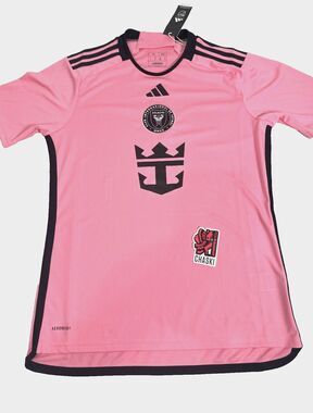 Adidas Inter Miami CF MLS 24/25 Home Pink Soccer Jersey Men's Large IU0190 NEW